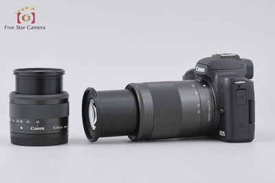 [Used] Canon EOS Kiss M Double Zoom Kit Black
