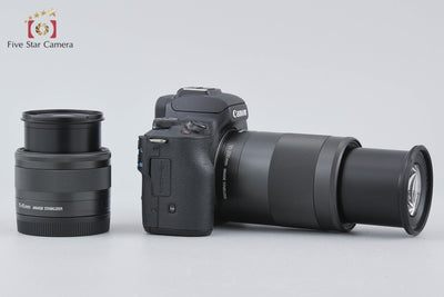 [Used] Canon EOS Kiss M Double Zoom Kit Black