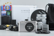 [Used] OLYMPUS Olympus PEN Lite E-PL3 Double Zoom Lens Kit Silver with Original Box