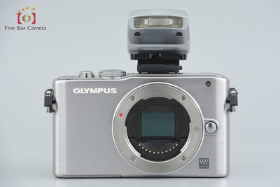 [Used] OLYMPUS Olympus PEN Lite E-PL3 Double Zoom Lens Kit Silver with Original Box
