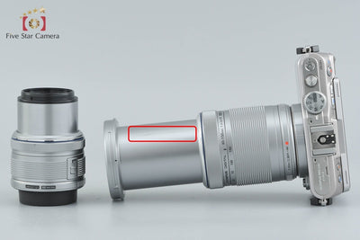 [Used] OLYMPUS Olympus PEN Lite E-PL3 Double Zoom Lens Kit Silver with Original Box