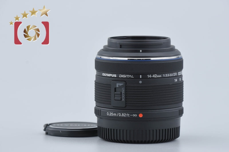 【中古】OLYMPUS オリンパス M.ZUIKO DIGITAL 14-42mm f/3.5-5.6 II R ブラック