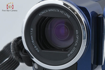 [Used] JVC Kenwood Everio GZ-HM670-A Royal Blue Digital Video Camera