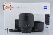 [Used] Carl Zeiss Milvus 85mm f/1.4 ZF.2 T* for Nikon with original box