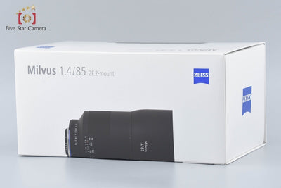 [Used] Carl Zeiss Milvus 85mm f/1.4 ZF.2 T* for Nikon with original box