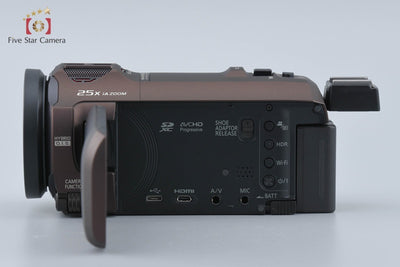 Used: Panasonic HC-VX992M Cacao Brown Digital 4K Video Camera
