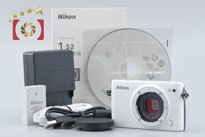 Used: Nikon 1 S2 White Mirrorless Interchangeable Lens Camera