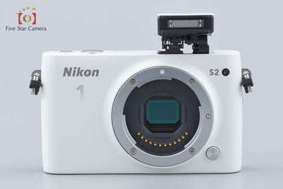 Used: Nikon 1 S2 White Mirrorless Interchangeable Lens Camera