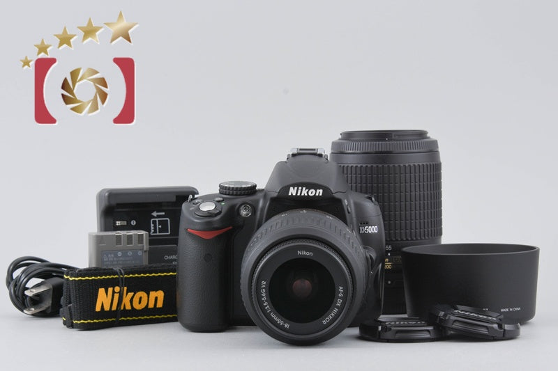[Used] Nikon D5000 Double Zoom Lens Kit, Low Shutter Count