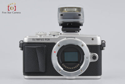 【中古】OLYMPUS オリンパス PEN Lite E-PL7 シルバー ミラーレス一眼カメラ シャッター回数僅少
