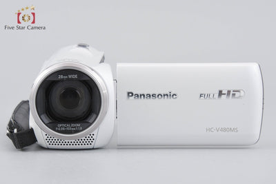 【中古】Panasonic パナソニック HC-V480MS ホワイト デジタルハイビジョンビデオカメラ