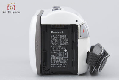 【中古】Panasonic パナソニック HC-V480MS ホワイト デジタルハイビジョンビデオカメラ