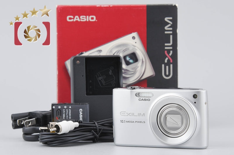 [Used] CASIO Casio EXILIM EX-Z300 Silver Compact Digital Camera with Original Box