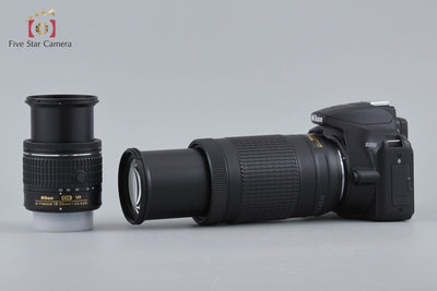 【中古】Nikon ニコン D3500 ダブルズームキット シャッター回数僅少 元箱付き