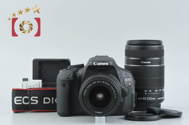 【中古】Canon キヤノン EOS Kiss X5 ダブルズームレンズキット シャッター回数僅少