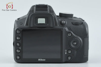 【中古】Nikon ニコン D3200 ダブルズームキット ブラック シャッター回数僅少