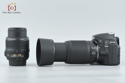 【中古】Nikon ニコン D3200 ダブルズームキット ブラック シャッター回数僅少