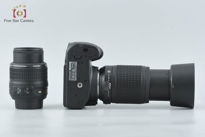 【中古】Nikon ニコン D3200 ダブルズームキット ブラック シャッター回数僅少