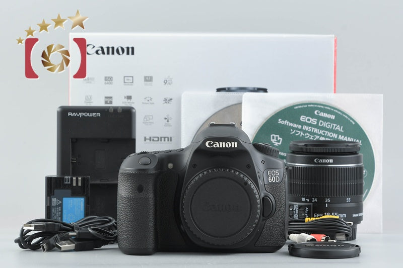 【中古】Canon キヤノン EOS 60D EF-S 18-55 IS II レンズキット 元箱付き