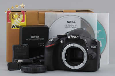 Used: Nikon D3200 Black Digital SLR Camera with Original Box