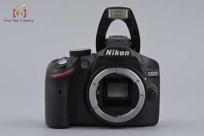 Used: Nikon D3200 Black Digital SLR Camera with Original Box