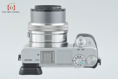 【Used】SONY a6400 ILCE-6400L Silver Power Zoom Lens Kit, Low Shutter Count
