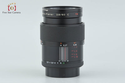 【中古】CONTAX コンタックス Carl Zeiss Makro Planar 60mm f/2.8 C T* MMJ