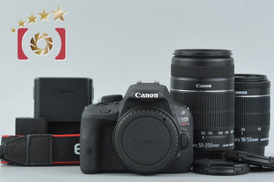 [Used] Canon EOS Kiss X7 Double Zoom Kit Black - Low Shutter Count