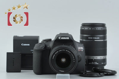 [Used] Canon EOS Kiss X90 + EF-S 18-55mm f/3.5-5.6 IS II + EF-S 55-250mm f/4-5.6 IS
