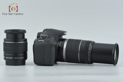 [Used] Canon EOS Kiss X90 + EF-S 18-55mm f/3.5-5.6 IS II + EF-S 55-250mm f/4-5.6 IS