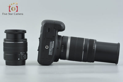 [Used] Canon EOS Kiss X90 + EF-S 18-55mm f/3.5-5.6 IS II + EF-S 55-250mm f/4-5.6 IS