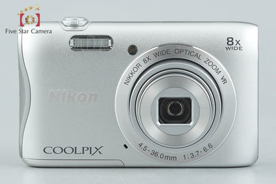 [Used] Nikon COOLPIX S3700 Silver Compact Digital Camera