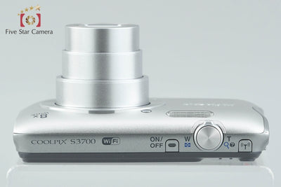 [Used] Nikon COOLPIX S3700 Silver Compact Digital Camera