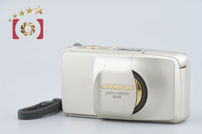 【中古】OLYMPUS オリンパス μ[mju:] ZOOM 105 DELUXE コンパクトフィルムカメラ