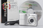[Used] FUJIFILM FinePix A100 Silver Compact Digital Camera with Original Box
