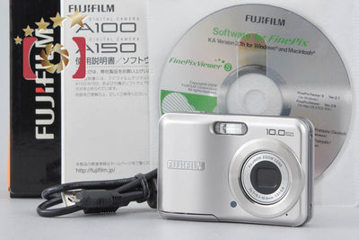 [Used] FUJIFILM FinePix A100 Silver Compact Digital Camera with Original Box