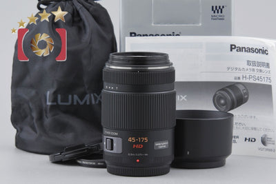 [Used] Panasonic LUMIX G X VARIO 45-175mm f/4-5.6 ASPH. POWER O.I.S. H-PS45175 Black with Original Box