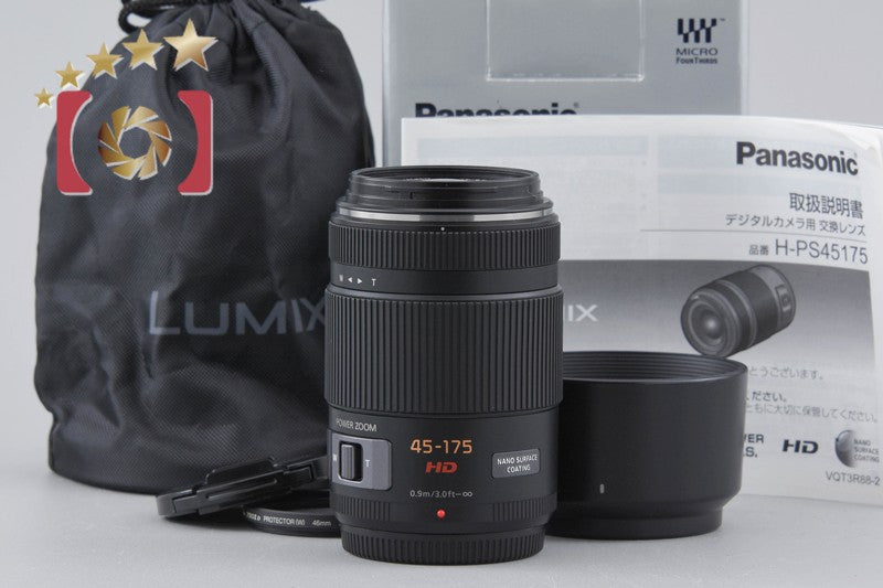 [Used] Panasonic LUMIX G X VARIO 45-175mm f/4-5.6 ASPH. POWER O.I.S. H-PS45175 Black with Original Box