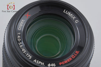 [Used] Panasonic LUMIX G X VARIO 45-175mm f/4-5.6 ASPH. POWER O.I.S. H-PS45175 Black with Original Box