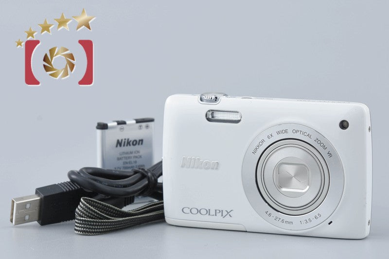 [Used] Nikon COOLPIX S4300 Shell White Compact Digital Camera