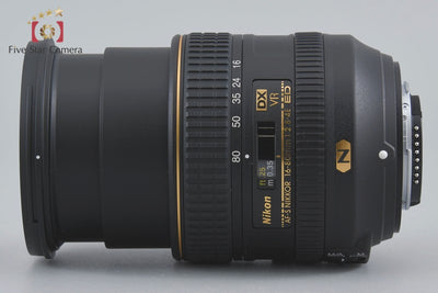 [Used] Nikon AF-S DX NIKKOR 16-80mm f/2.8-4 E ED VR