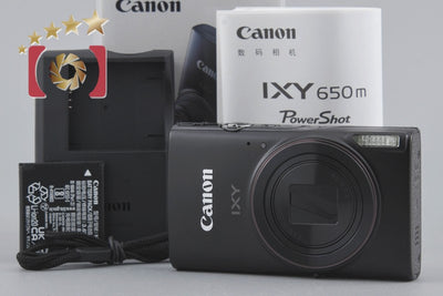 [Used] Canon IXY 650 m Black Compact Digital Camera with Original Box