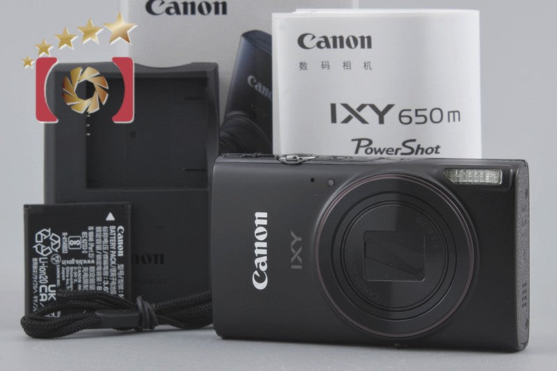 [Used] Canon IXY 650 m Black Compact Digital Camera with Original Box