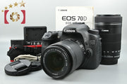 [Used] Canon EOS 70D Double Zoom Lens Kit Digital SLR Camera