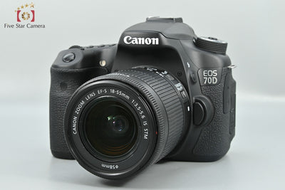 [Used] Canon EOS 70D Double Zoom Lens Kit Digital SLR Camera