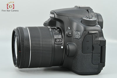[Used] Canon EOS 70D Double Zoom Lens Kit Digital SLR Camera