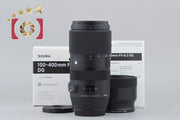 【中古】SIGMA シグマ 100-400mm f/5-6.3 DG OS HSM Contemporary キヤノン用 元箱付き