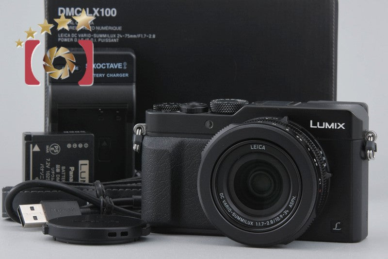[Used] Panasonic LUMIX DMC-LX100 Black Compact Digital Camera with Original Box