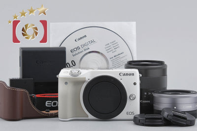 [Used] Canon EOS M3 White Double Lens Kit