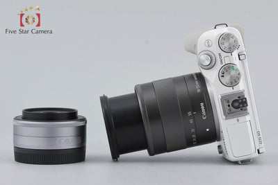 [Used] Canon EOS M3 White Double Lens Kit